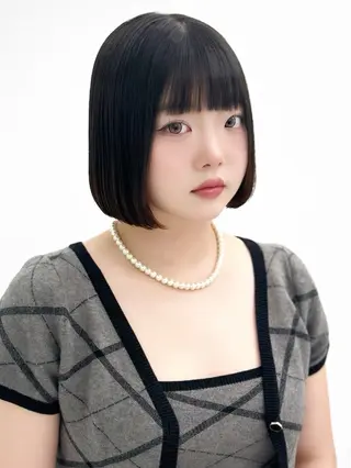 ショート カラー ヘアアレンジ 縮毛矯正🤍 盛れるボブ/ひかりのヘアスタイル