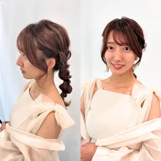 ロング ヘアアレンジ Endearing 銀座/レイヤーカットのヘアスタイル