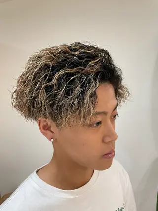 ミディアム メンズ CHIRU hair salonのヘアスタイル