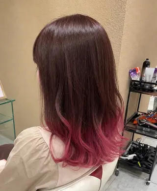 ミディアム カラー 美髪矯正🪞髪質改善 KURIHARAのヘアスタイル