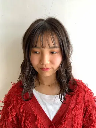 ミディアム アオキ サキ💫のヘアスタイル