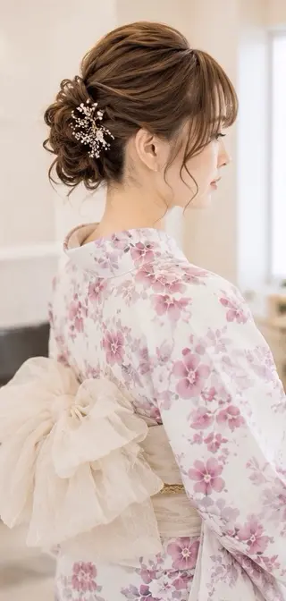 ミディアム ヘアアレンジ MODE K’ｓ西宮 JR西宮のヘアスタイル