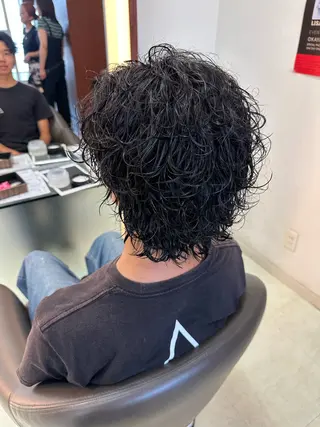 ショート パーマ メンズ 三宅 壱輝のヘアスタイル