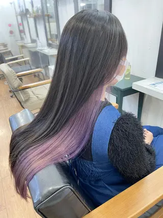 ロング 青木 優歩のヘアスタイル
