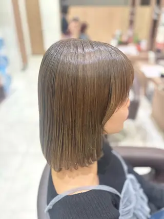 ミディアム カラー 🐈‍⬛SARA🎀 縮毛矯正のヘアスタイル