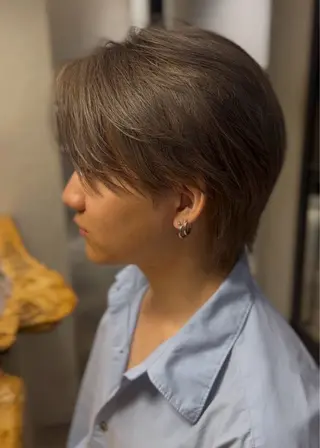 ショート カラー 透明感カラー 渋谷美容師みひろのヘアスタイル