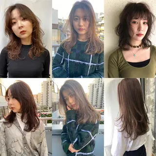 セミロング Pia ツボイ ケイタのヘアスタイル