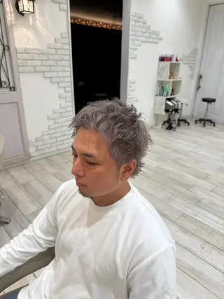 カラー メンズ メンズカットパーマ 伊藤瑠星のヘアスタイル