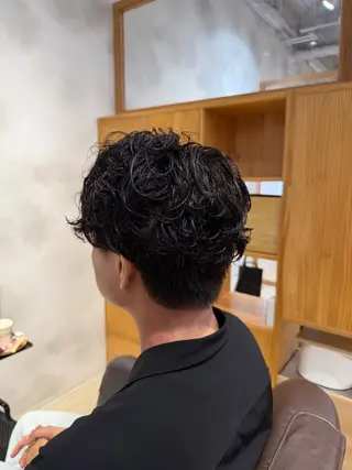 パーマ メンズ レディースカット モデル募集 山田省吾のヘアスタイル
