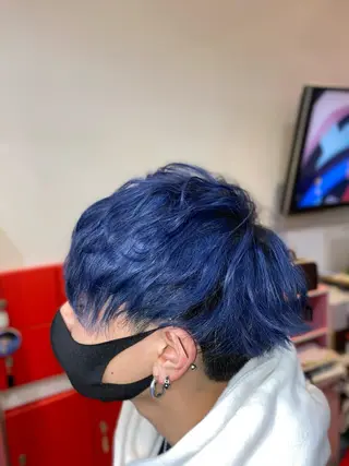 メンズ ゆぴ☾‪/推しカラー /ハイトーンのヘアスタイル