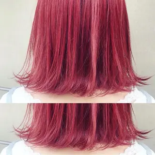 ショート カラー ヘアアレンジ ブリーチダブルカラー 元町三宮/三ノ宮のヘアスタイル