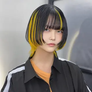 ミディアム カラー Ren. 🦋デザインカラーのヘアスタイル