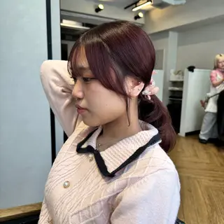 ロング 檜谷 晴前髪・顔周りカットのヘアスタイル