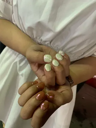 ネイル なぽ ❤︎長さだし / 韓国nailのネイルデザイン