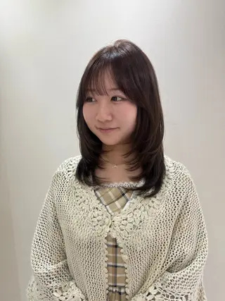ミディアム 髪質改善🫧 カラー特化/Hinaのヘアスタイル