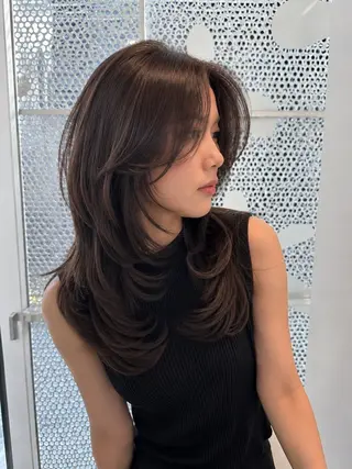 セミロング カラー 鈴木 一貴のヘアスタイル