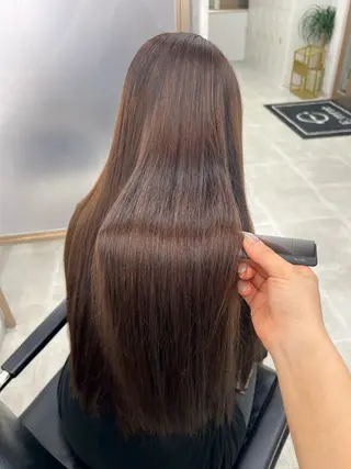 ロング 🤍透明感カラー︎ 🤍YUURI🤍のヘアスタイル