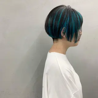 ショート カラー 🌱小顔魅せショート 髪質改善カラー/泉綺のヘアスタイル