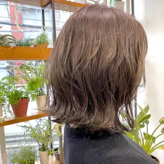 ミディアム カラー ヘアアレンジ 【ダメージレス施術】 【透明感】北村 拓也のヘアスタイル