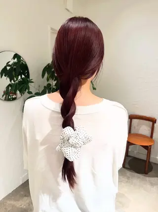カラー ヘアアレンジ yoshihama sumireのヘアスタイル