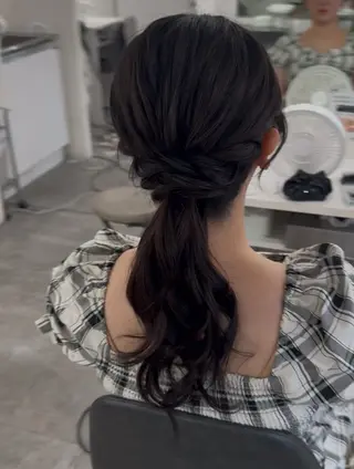 セミロング 小川 芹菜のヘアスタイル