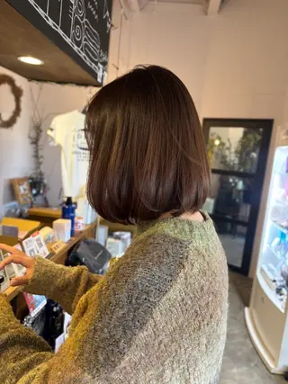 ミディアム カラー はっとり ななせのヘアスタイル