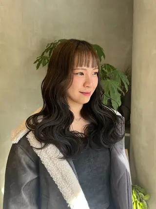 セミロング カラー ボブ&寒色🎐ᩚ 短髪 COCOROのヘアスタイル