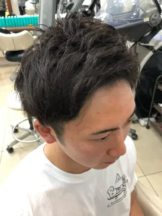 ショート ヘアアレンジ メンズ メンズパーマ特化/ メッシュ/薫/店長のヘアスタイル