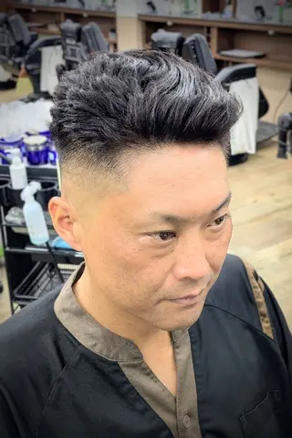 ショート パーマ 理容プラージュ燕三条 福井のヘアスタイル