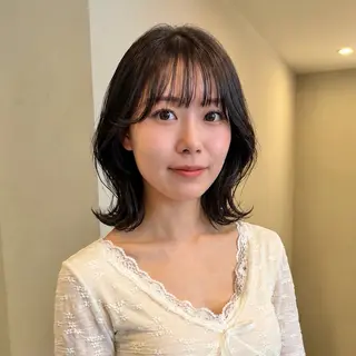 ミディアム カラー SAKI 新宿のヘアスタイル
