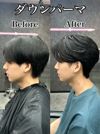 ショート カラー パーマ メンズ メンズスタイリスト 前田雄輝のヘアスタイル