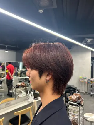 カラー メンズ パーマカラー支持⭕️ 春山凜乃介のヘアスタイル