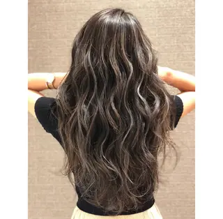 ロング カラー ヘアアレンジ アンドウ ユウ/ レイヤーカット/韓国のヘアスタイル