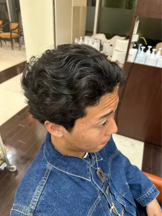 ショート カラー パーマ メンズ 成田No.1 メンズヘア/清和武虎のヘアスタイル
