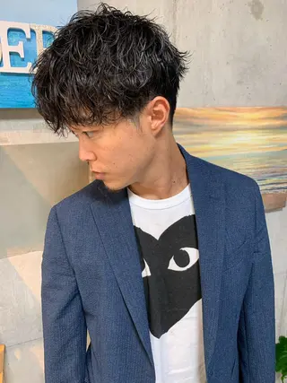 パーマ メンズ Beach 代表 KENTAのヘアスタイル
