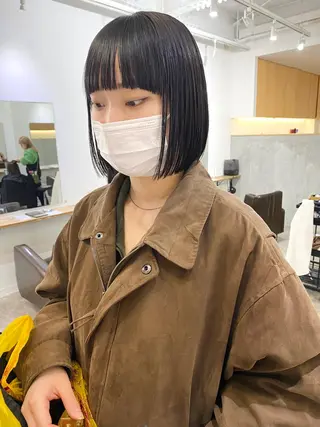 ショート カラー 森貴裕/ニュアンス パーマ/オリーブのヘアスタイル