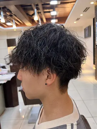 パーマ メンズ 草薙メンズ縮毛矯正 💫緒方美柚のヘアスタイル