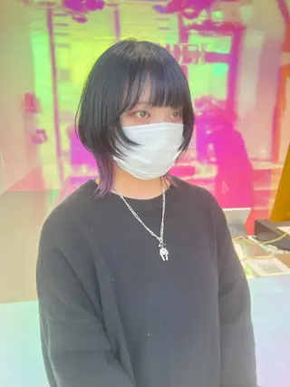 ショート カラー パーマ ヘアアレンジ メンズ キッズ ネイル マツエク・マツパ アイブロウ KANAMI 🌏のヘアスタイル