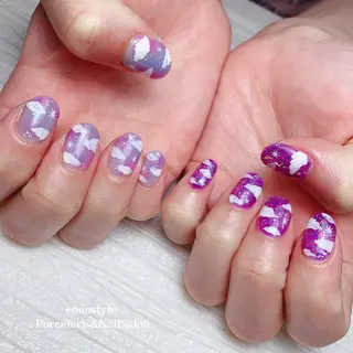 ショート ネイル 🐾enen style 🐾のネイルデザイン