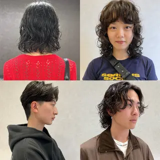 パーマ nono/パーマ /顔まわりカット🐈のヘアスタイル
