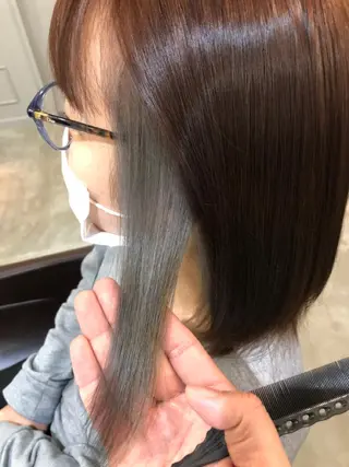 ミディアム カラー hair care ACRO店長 谷のヘアスタイル
