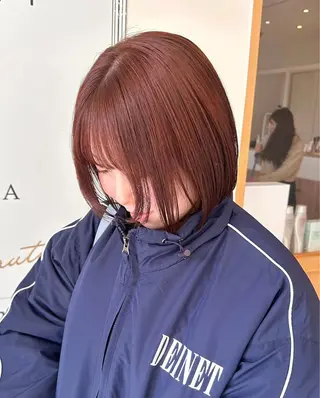 ショート カラー 服部 真帆のヘアスタイル
