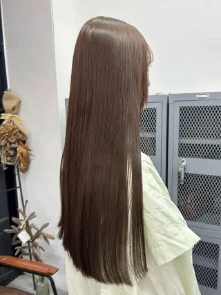 ロング カラー ブリーチ透明感カラー 🍀mizuki🍀のヘアスタイル