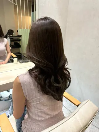 セミロング カラー MACARON 宇根 幸恵🎀のヘアスタイル