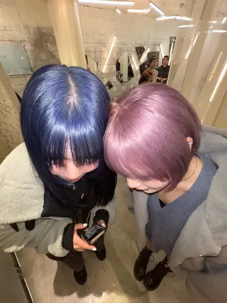 ミディアム カラー 圧倒的デザイン力 店長🎨RENAのヘアスタイル