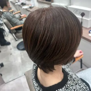 ショート ルナ🫐縮毛矯正 🫐髪質改善のヘアスタイル