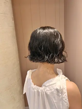 パーマ ボブパーマコテ巻き風 パーマNo1深江秀平のヘアスタイル