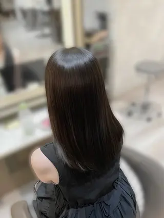 セミロング カラー 百愛 🤍 cloe 新宿のヘアスタイル