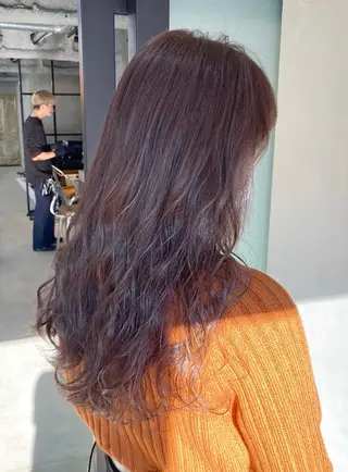 ロング カラー パーマ ヘアアレンジ 🤍透明感カラー🤍 Ryujiのヘアスタイル