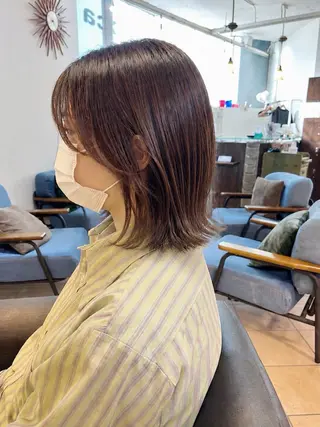 ミディアム カラー ヘアアレンジ 韓国風レイヤー/ 💎Tomoya💎のヘアスタイル